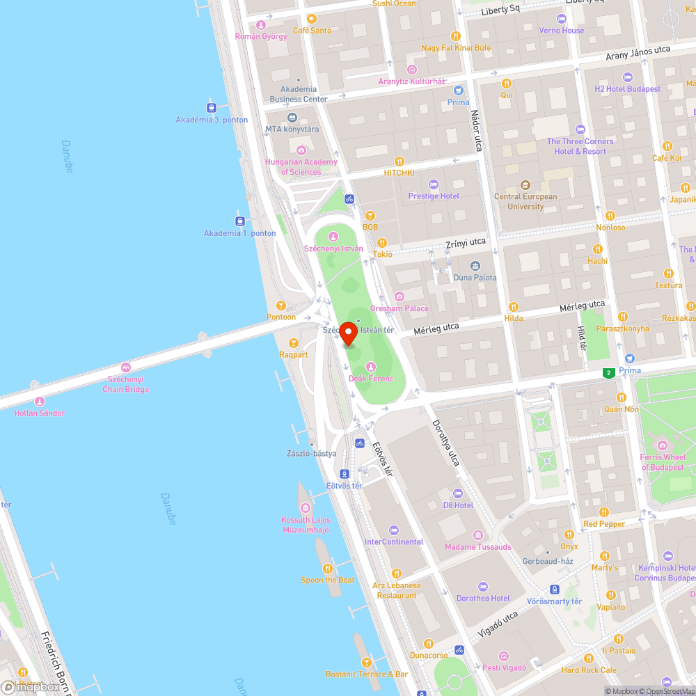 Graffiti a Lánchídnál bejelentés helye