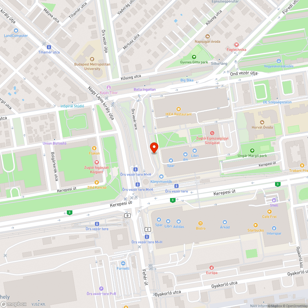 Pocsolyák és repedések bejelentés helye