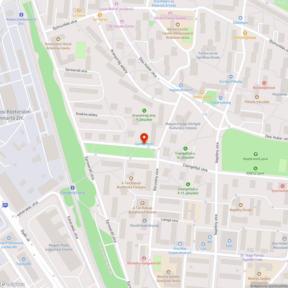 Kutya futtató rongálás bejelentés helye