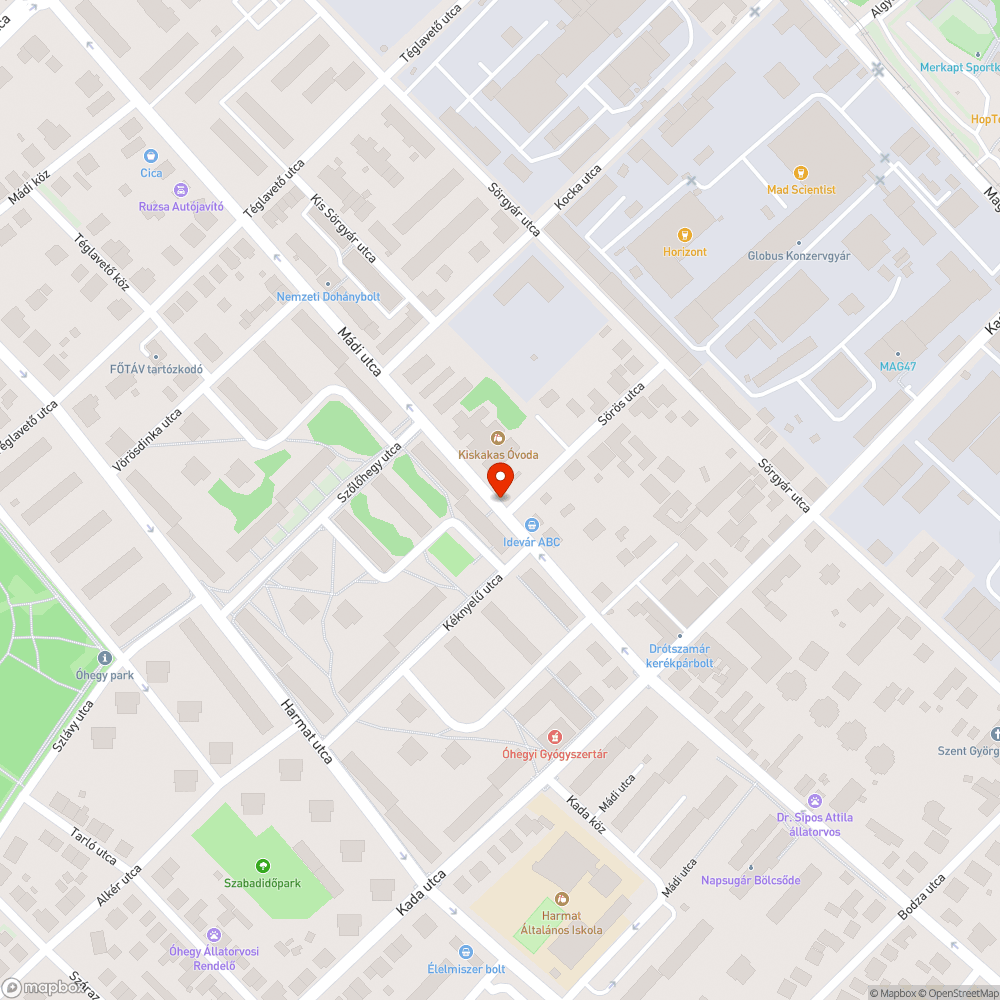 Szemét bejelentés helye