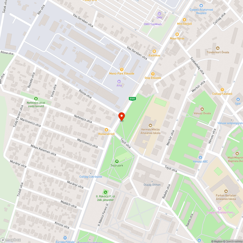 Hiányzik a pad illetve graffitis bejelentés helye