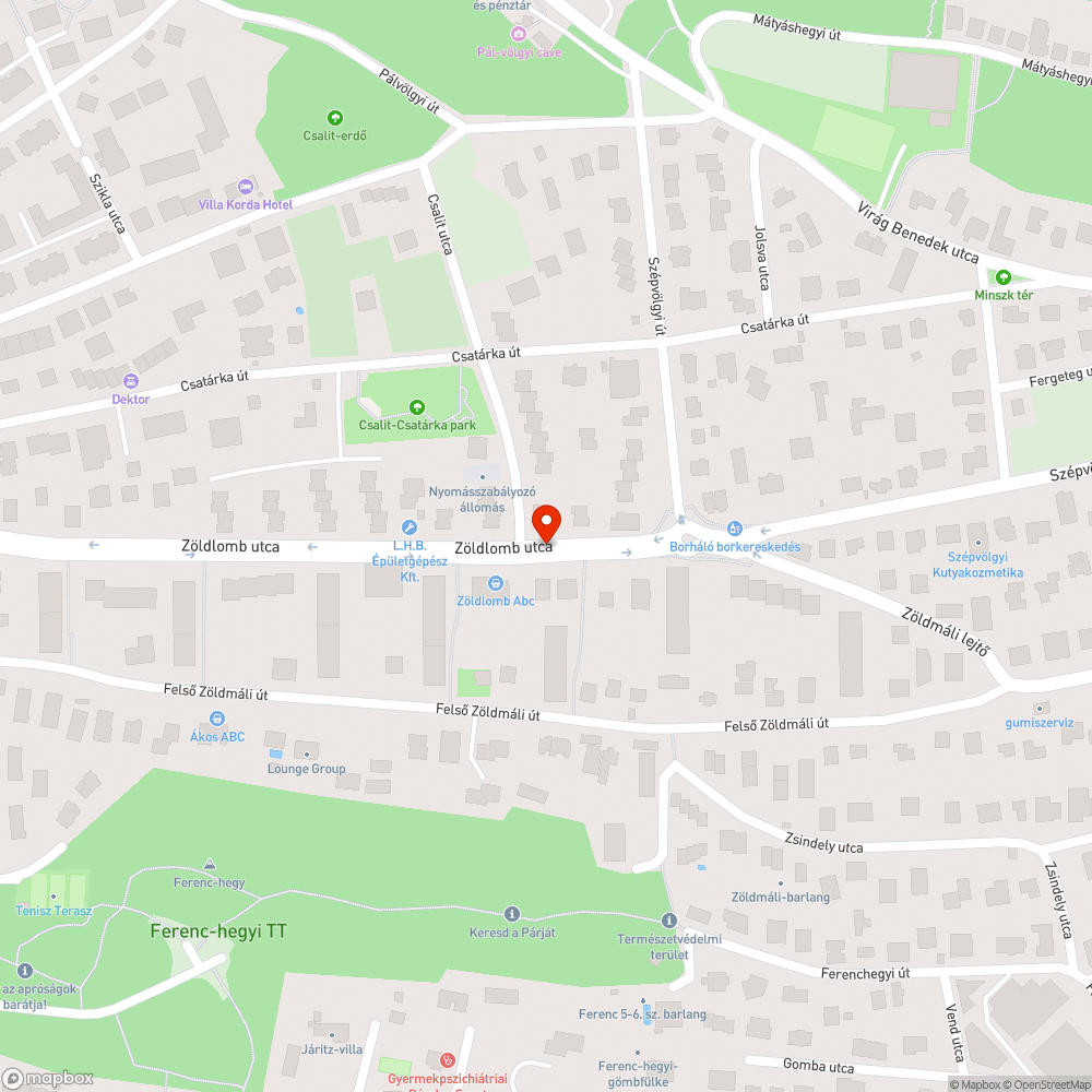 Csalit utca I. bejelentés helye