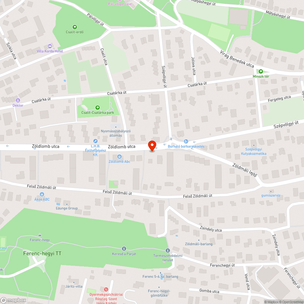 Csalit utca II. bejelentés helye