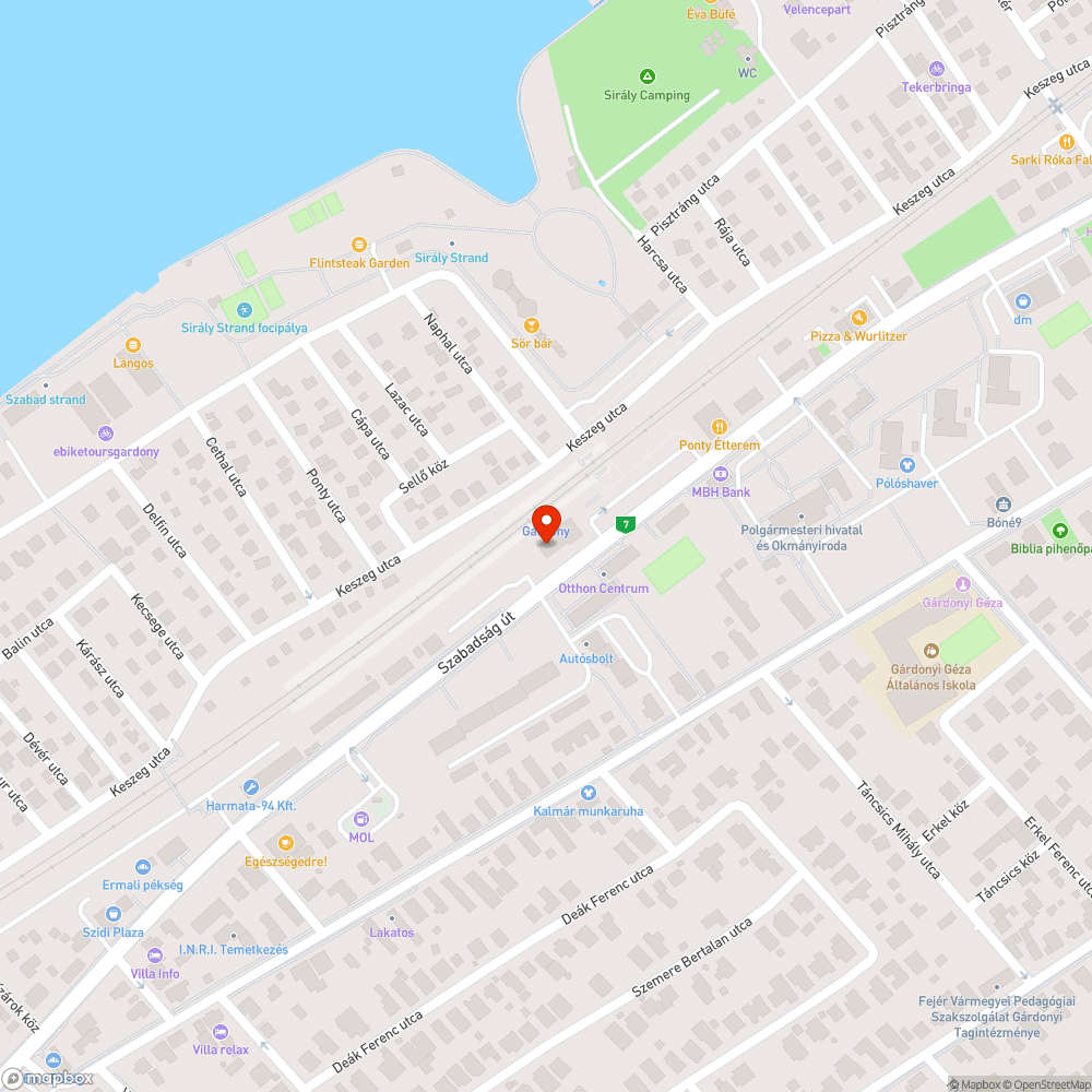 Nem működő lift Gárdony vasútállomáson bejelentés helye