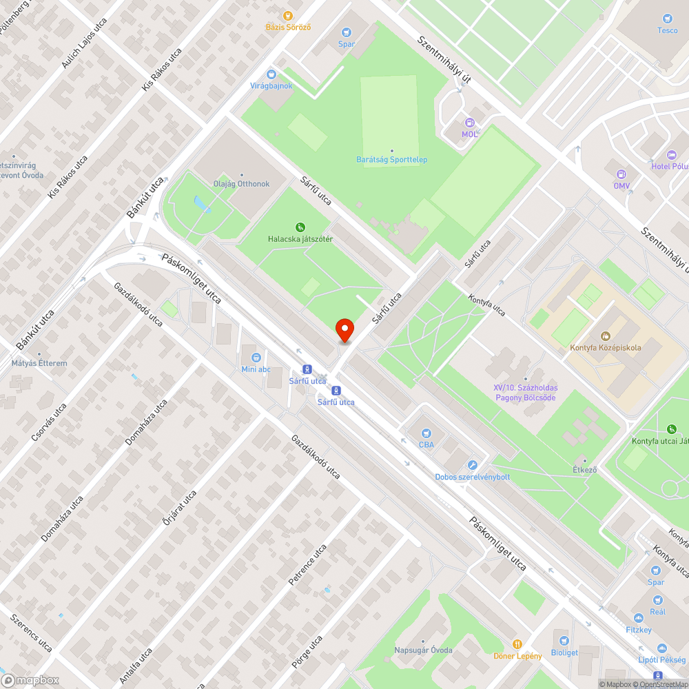 Roncs, csak a helyet foglalja bejelentés helye