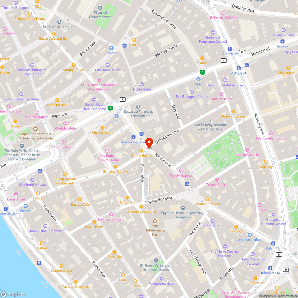 Elhagyott autó bejelentés helye