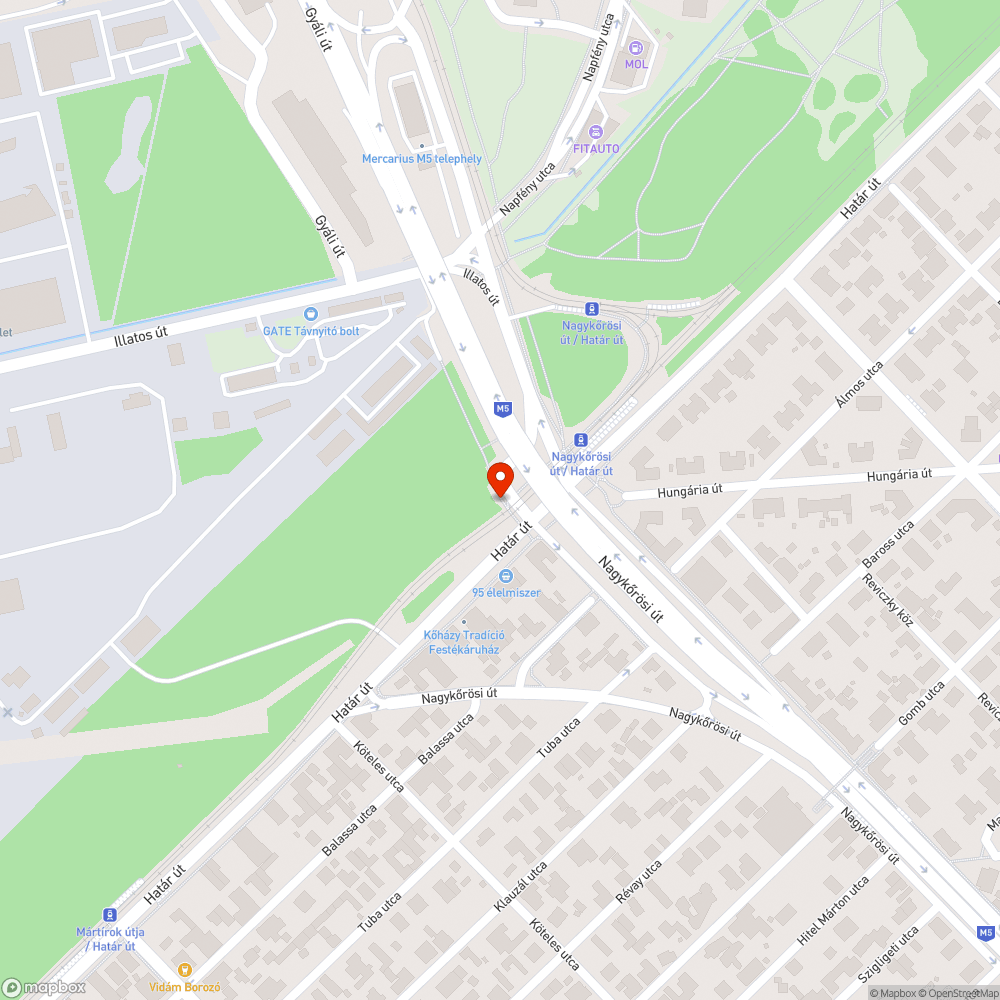 Hibás lámpa bejelentés helye