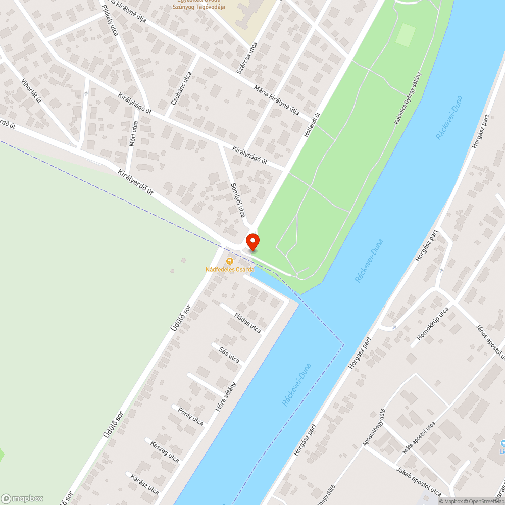 Magára hagyott szemetes bejelentés helye