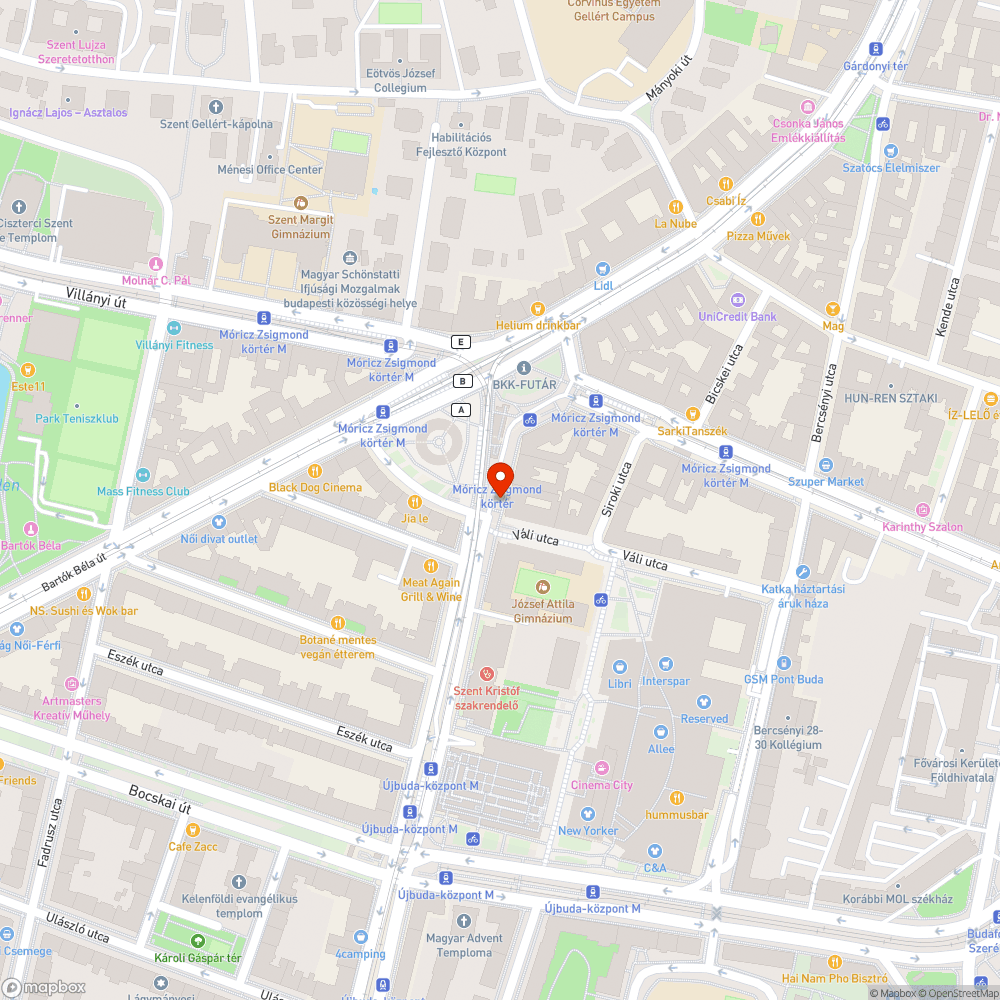 Megrongálódott közúti jelzőtábla bejelentés helye