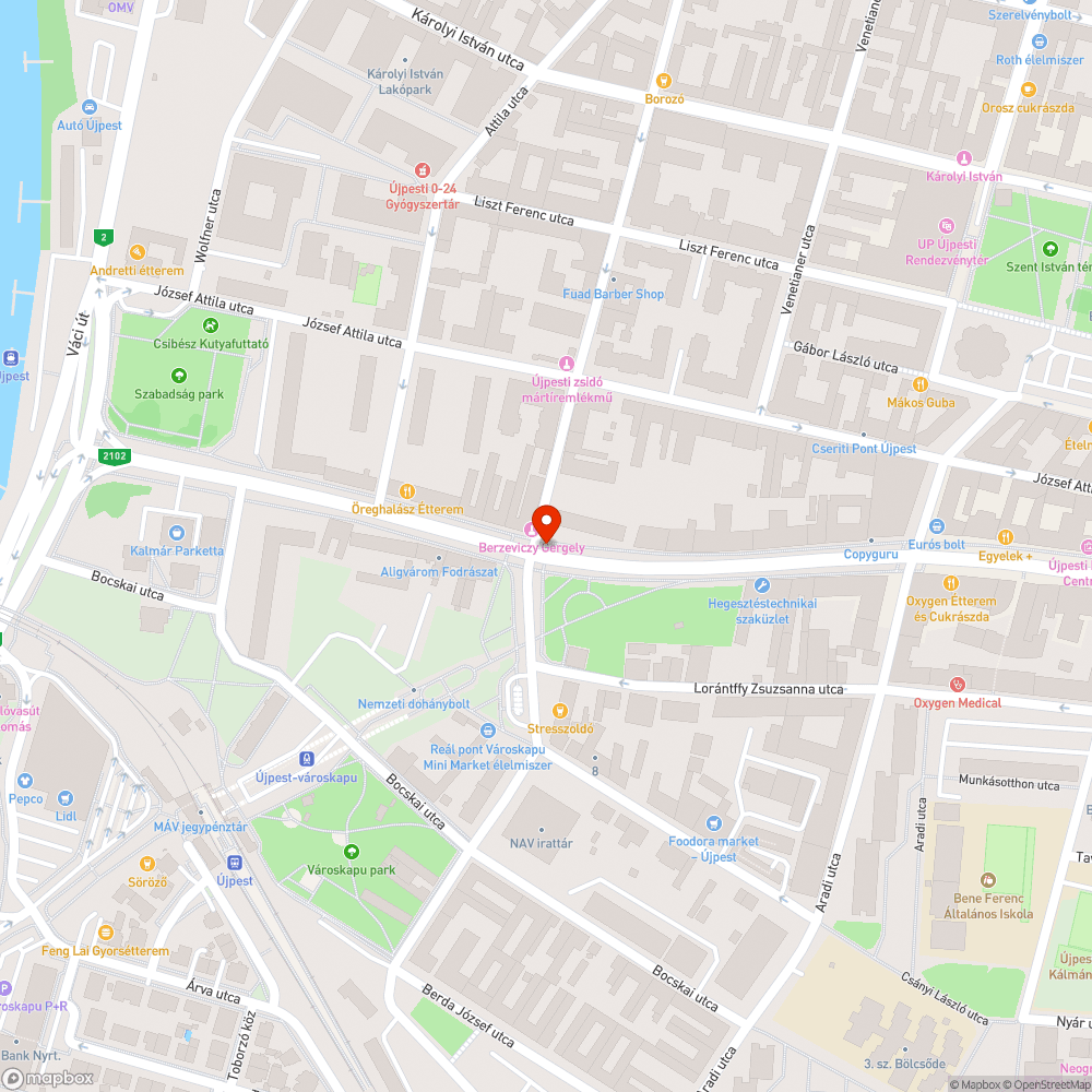 Rendszeres kerékpáros-buszos konfliktus bejelentés helye