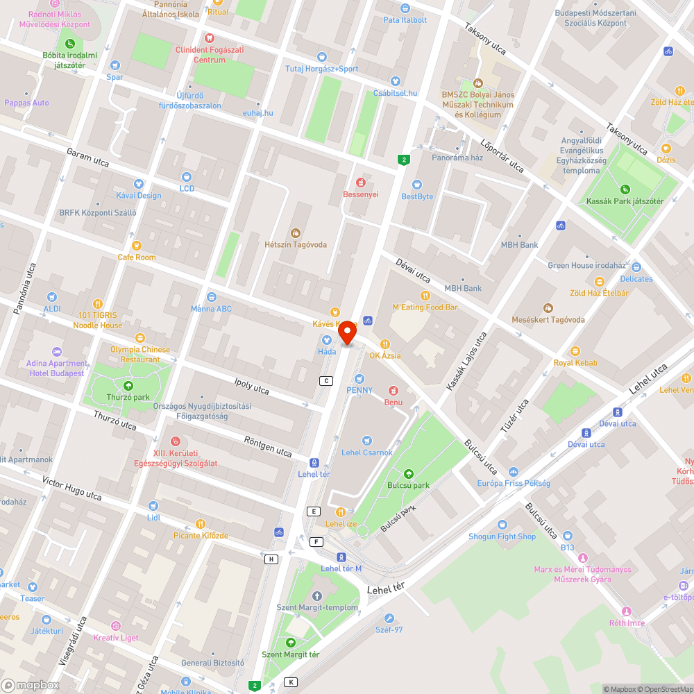 Konténer bejelentés helye