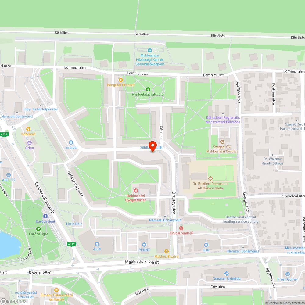 Megolvasztott hulladékgyűjtő bejelentés helye