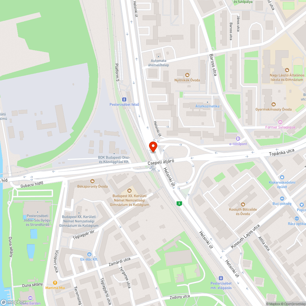 Lecsúszott tábla bejelentés helye