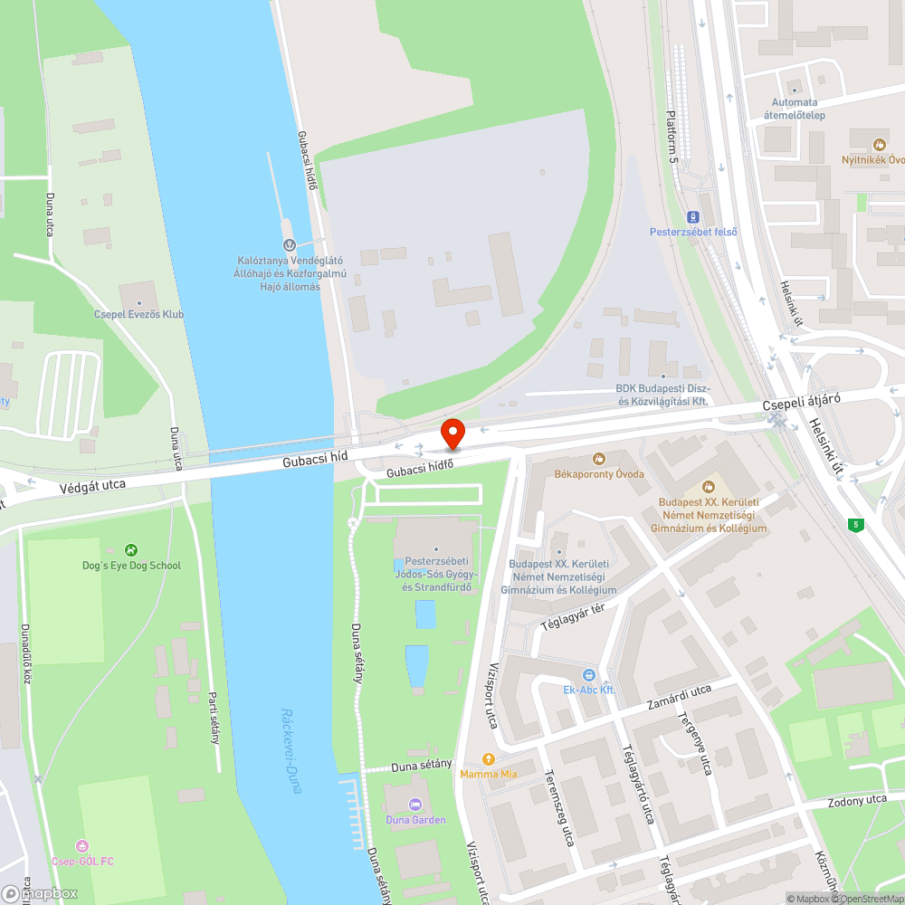 Korlát | Csepeli átjáró | bejelentés helye