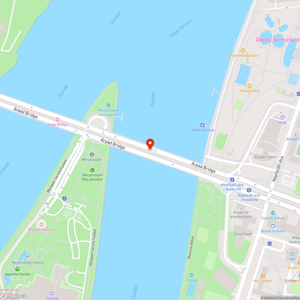 Lótrágya az Árpád hídon bejelentés helye