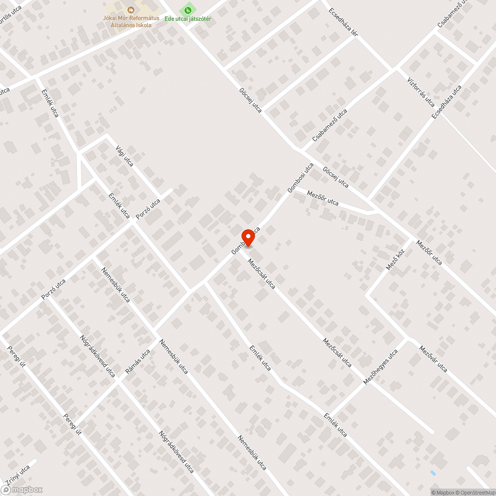 Kátyú bejelentés helye