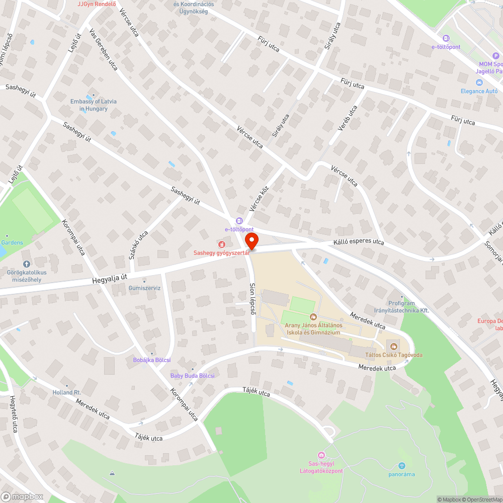 Kiégett/nem működő jelzőlámpa bejelentés helye