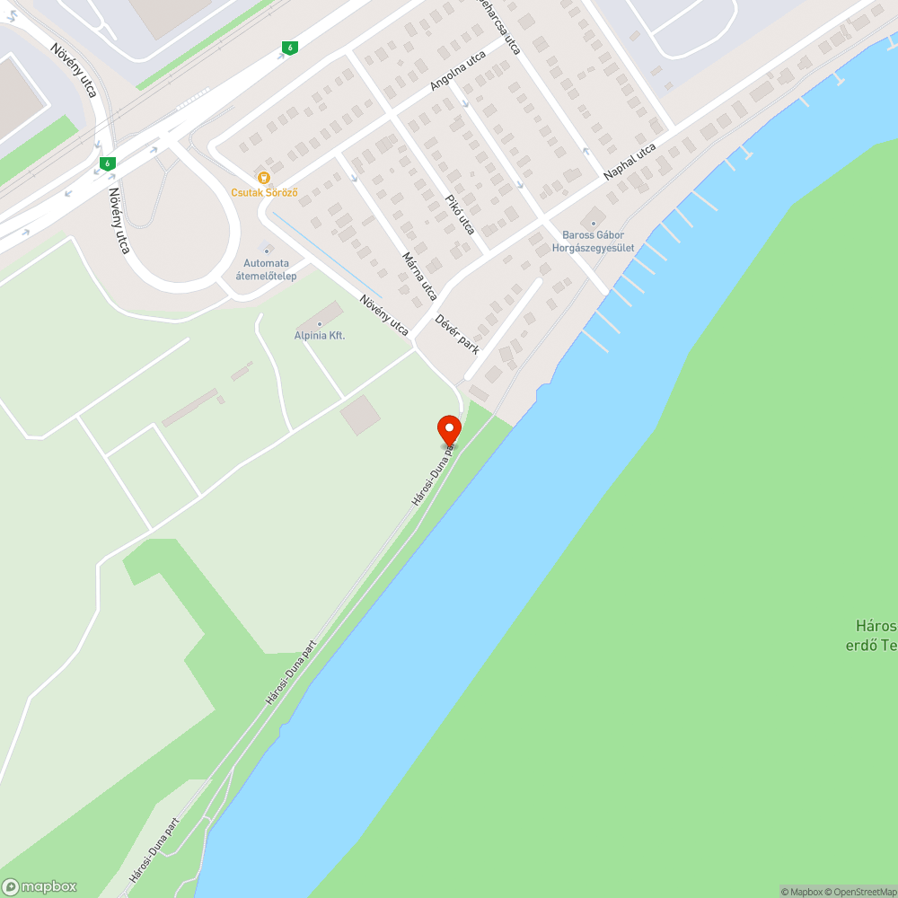 Lócitrom a kerékpárúton bejelentés helye