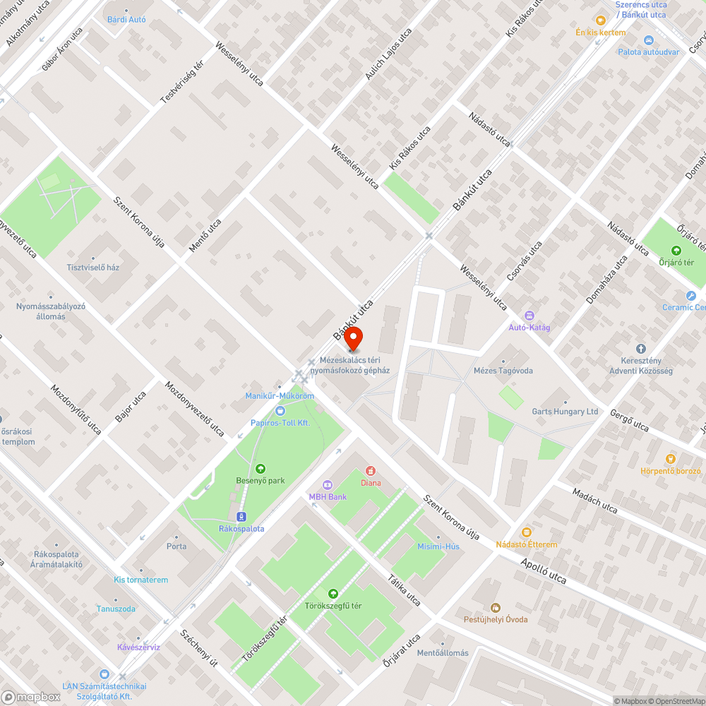 Parkolójában felejtett roncs bejelentés helye