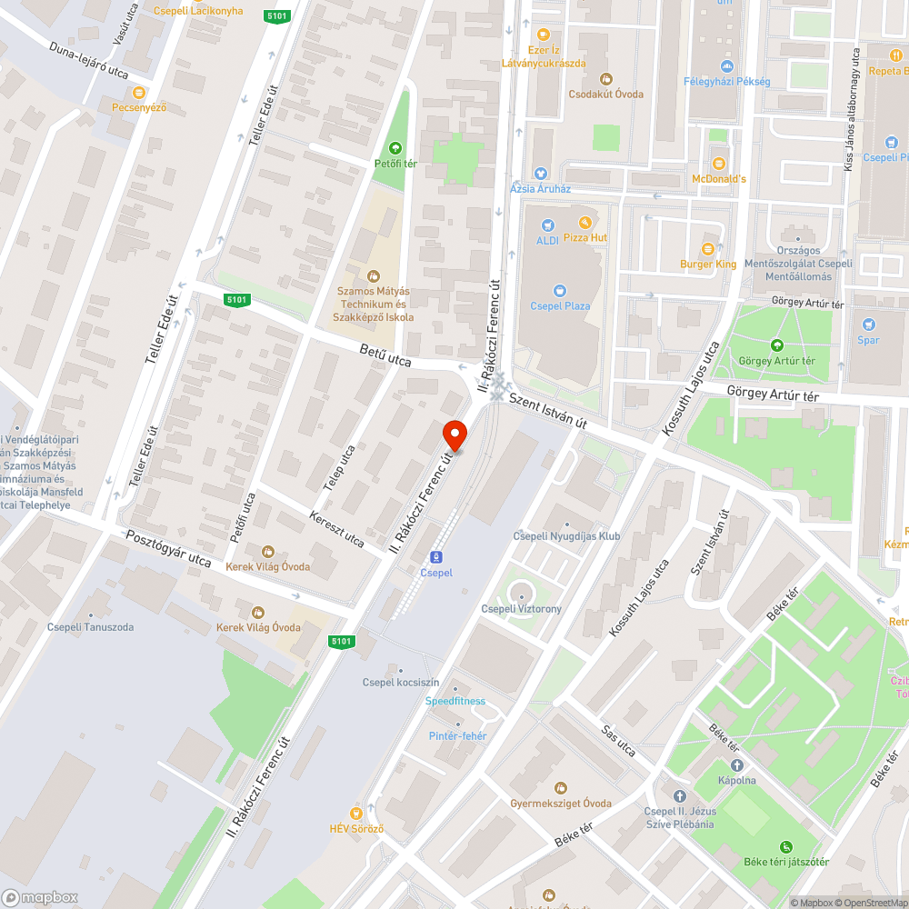 Kilógó ágak a járdára | Csepel H | bejelentés helye