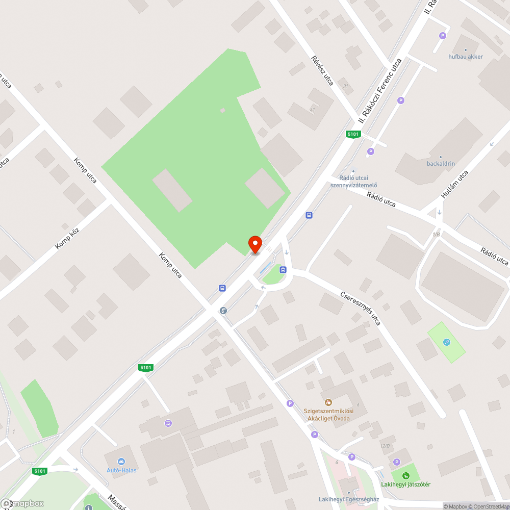 Hiányzó megállónév tábla bejelentés helye