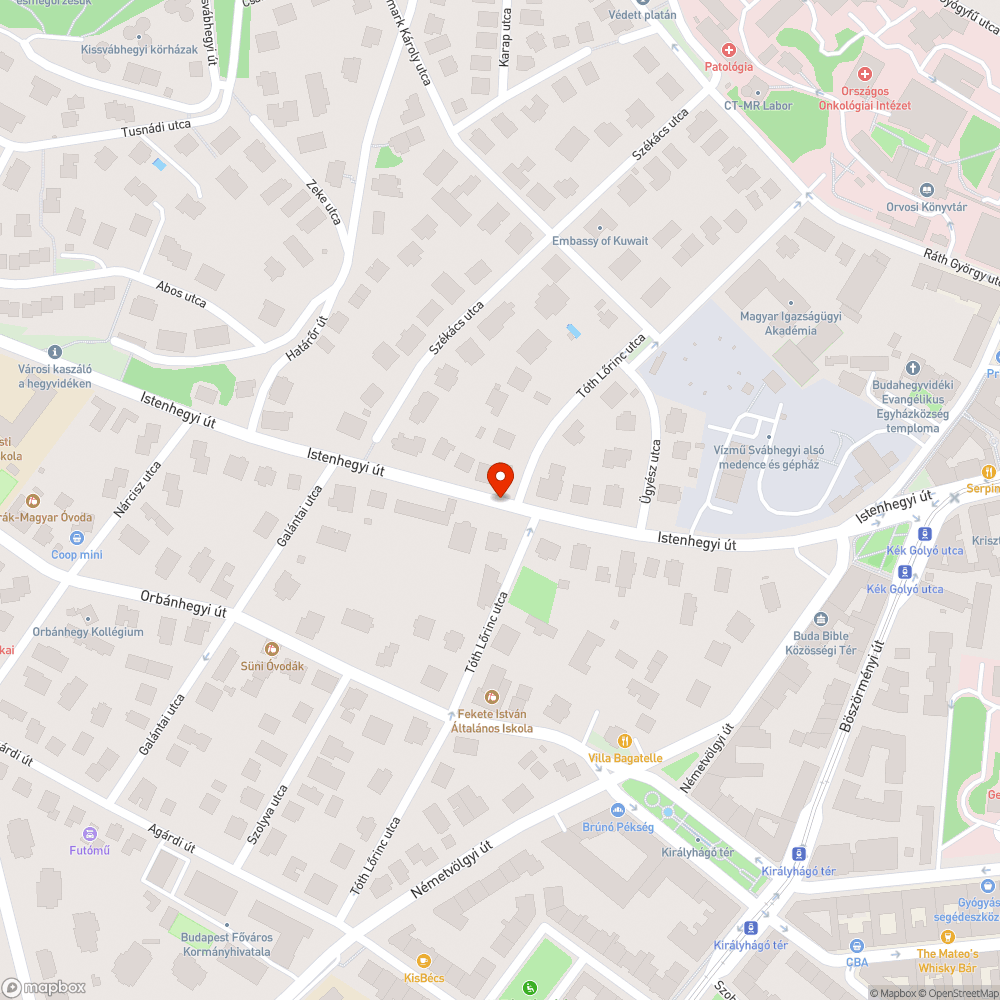 Elhagyott autó bejelentés helye