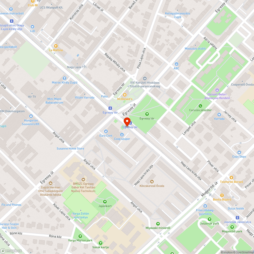 Fröccs bejelentés helye