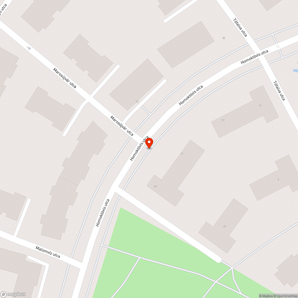 Sötét utcaszakasz, 10 napja bejelentés helye