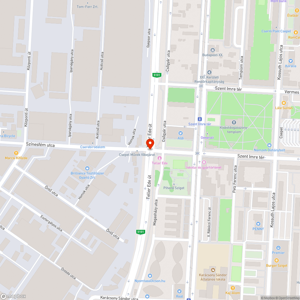 Hibás jelzőlámpa bejelentés helye