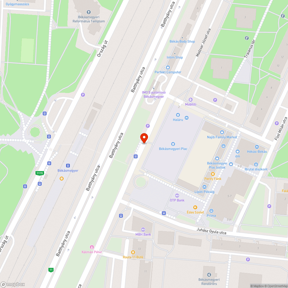 Békásmegyeri hévmegálló aluljáró kijáratánál hiányzik a zebra bejelentés helye