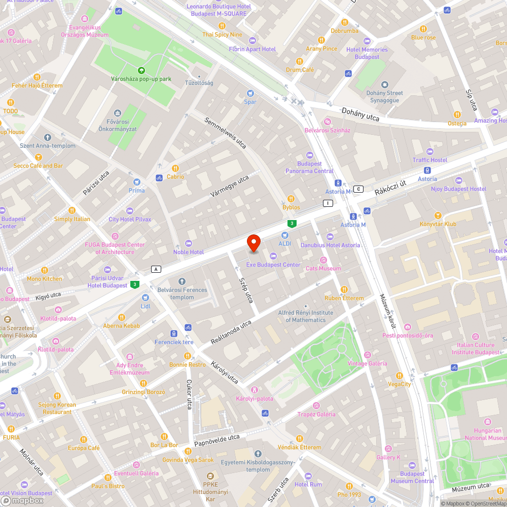 Járdán parkolás bejelentés helye