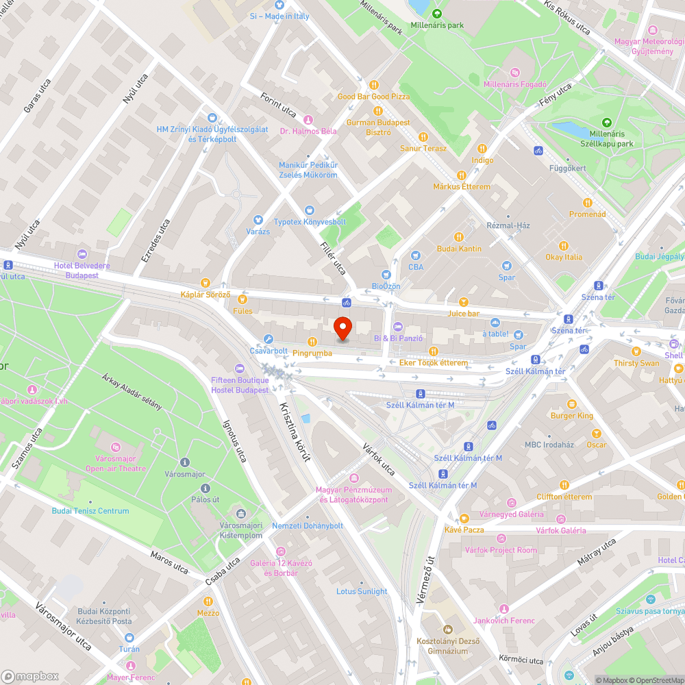 tàjidegen városkèp bejelentés helye