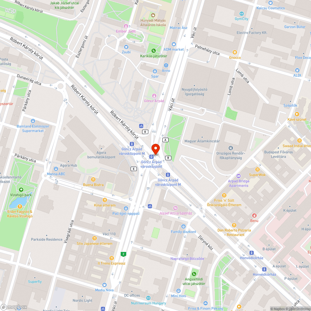 Graffiti bejelentés helye