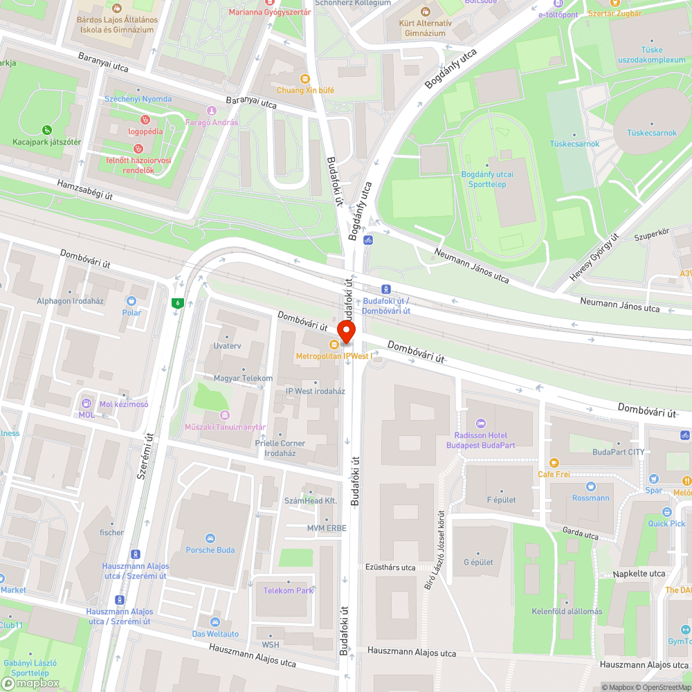 Megsüllyedt járda bejelentés helye