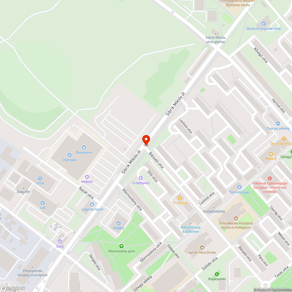 Lebegő utcanévtábla bejelentés helye