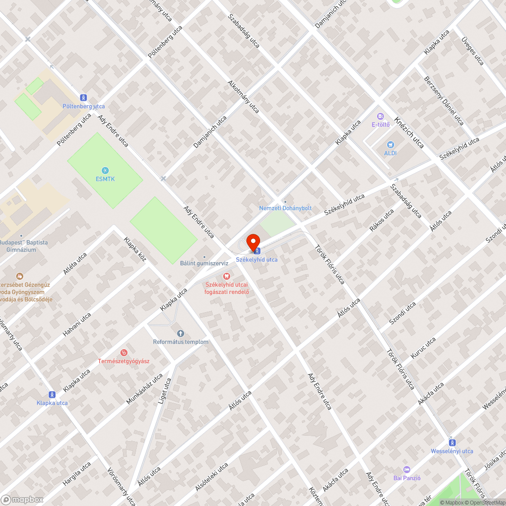 Nem működő peronvilágítás | Székelyhíd utca bejelentés helye