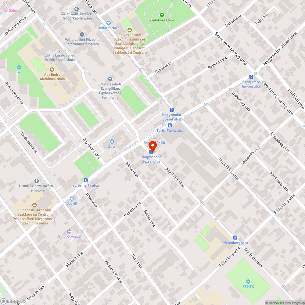 Nem működő peronvilágítás | Nagysándor J. u. bejelentés helye