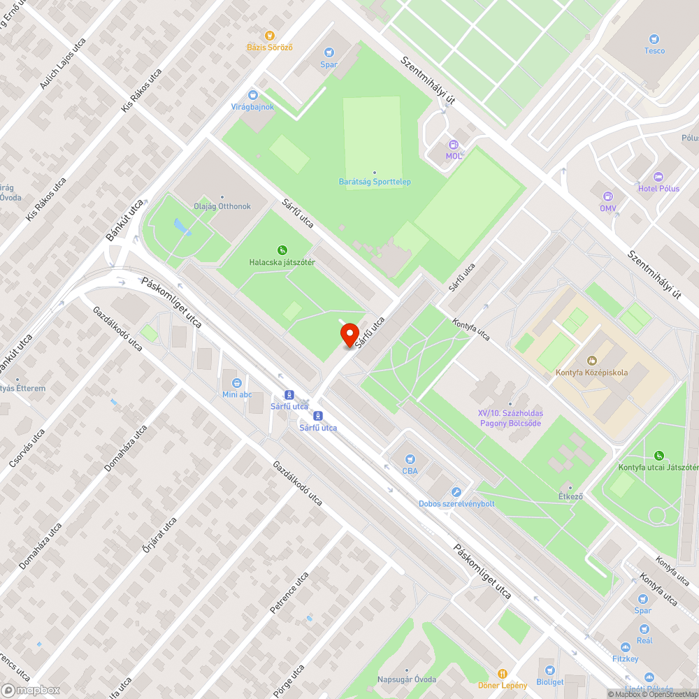 Korcsolyapálya bejelentés helye