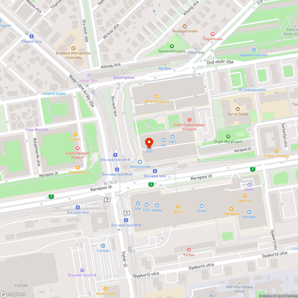 Törött ülés bejelentés helye