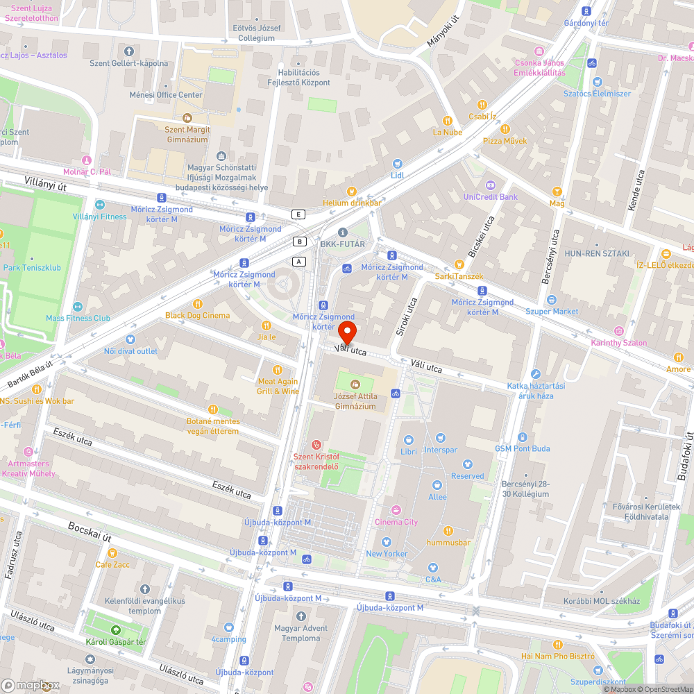 A gyalogoszónában autózók a Váli utcában... bejelentés helye