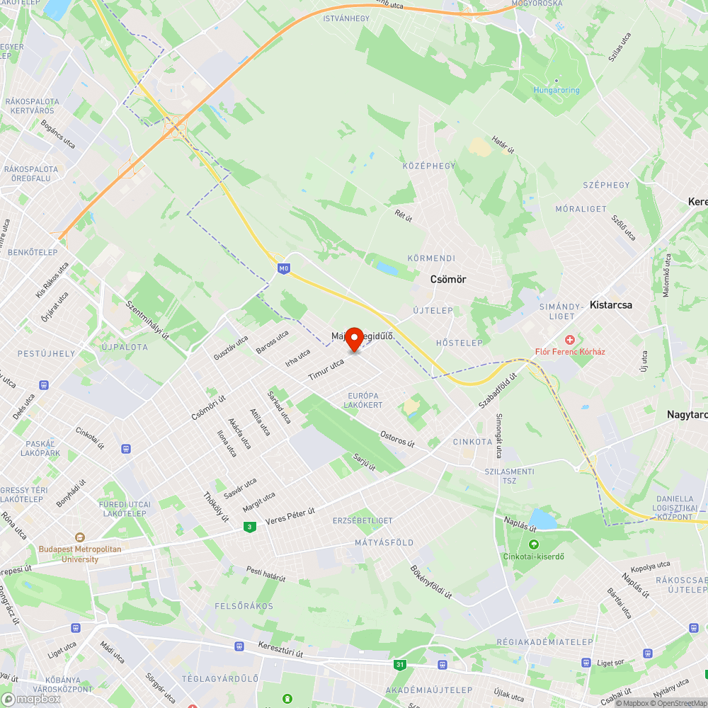 Koszos járda bejelentés helye