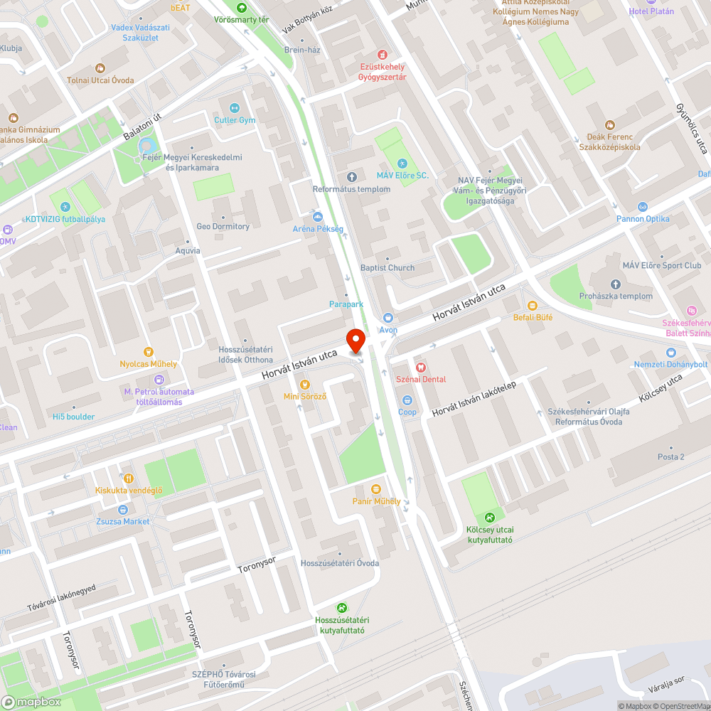 Nem világító lámpák Székesfehérváron bejelentés helye