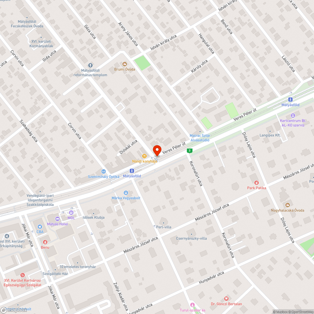 Halovány bejelentés helye