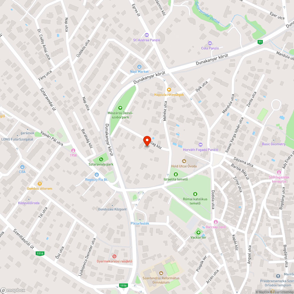 Úttest beszakadt bejelentés helye