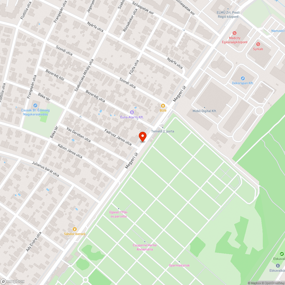 Elhagyott roncs bejelentés helye