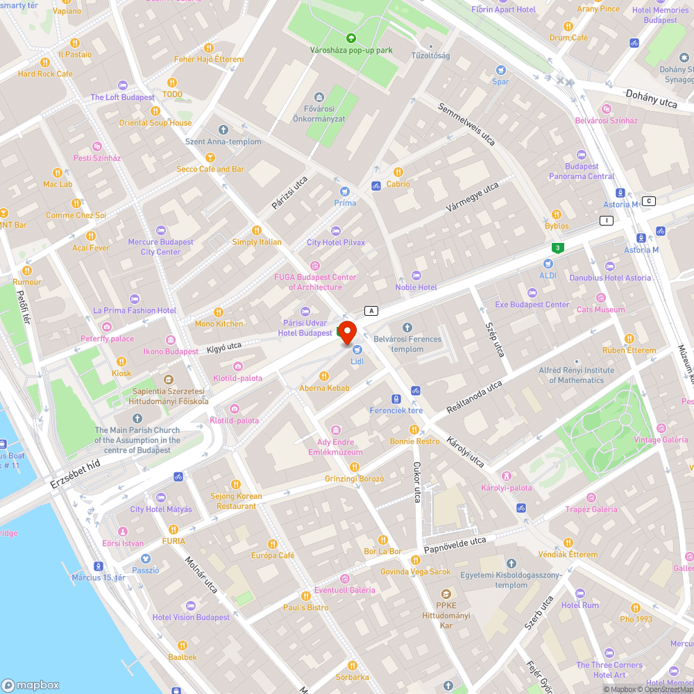 Elhagyott bringa bejelentés helye