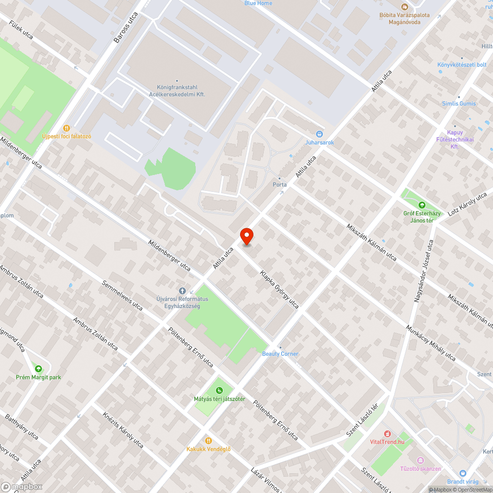 Folyamatosan mélyülő kátyú bejelentés helye