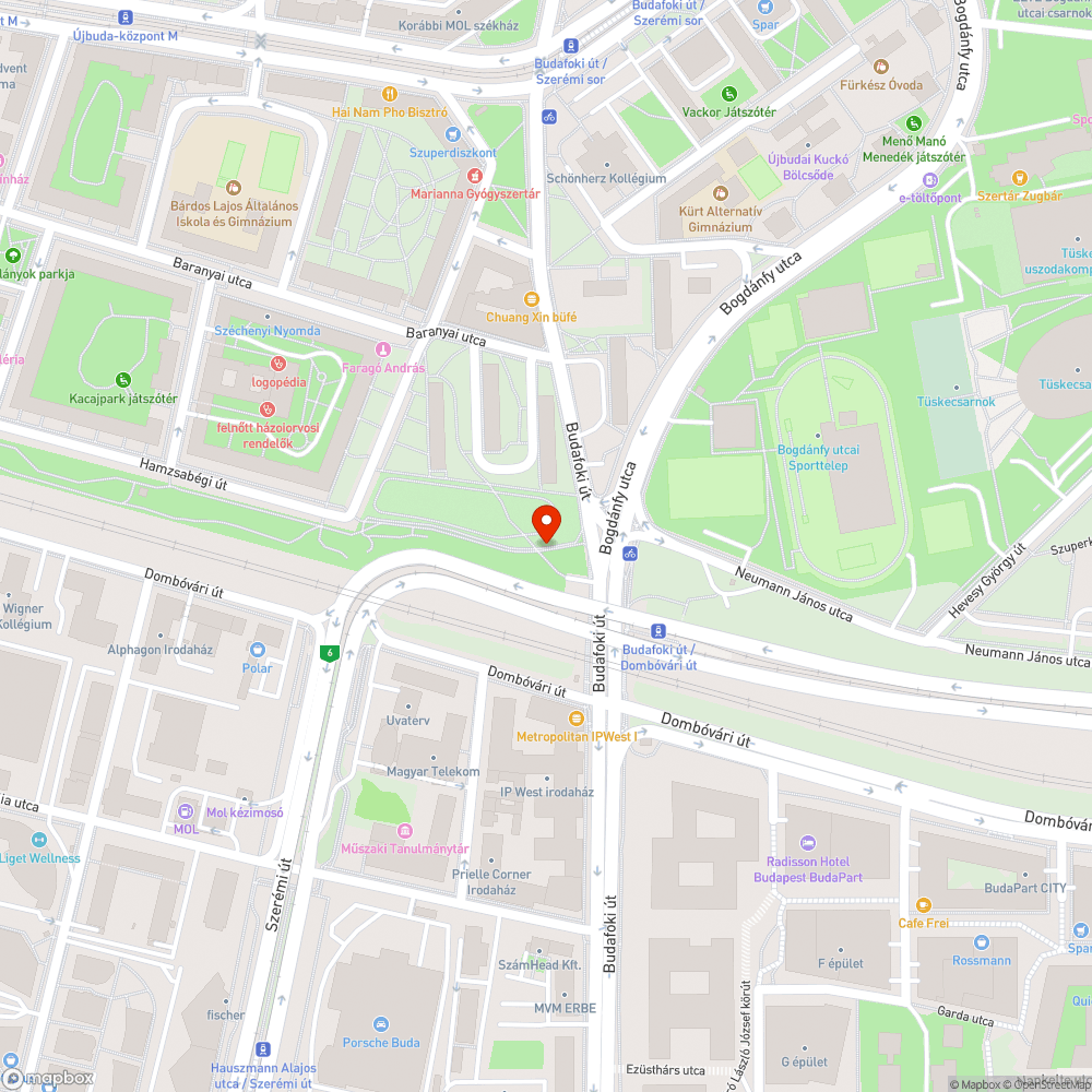 A kerékpárút használható, a gyalogút kevésbé bejelentés helye