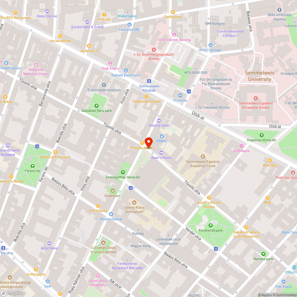 Eltömődött vízelvezető bejelentés helye