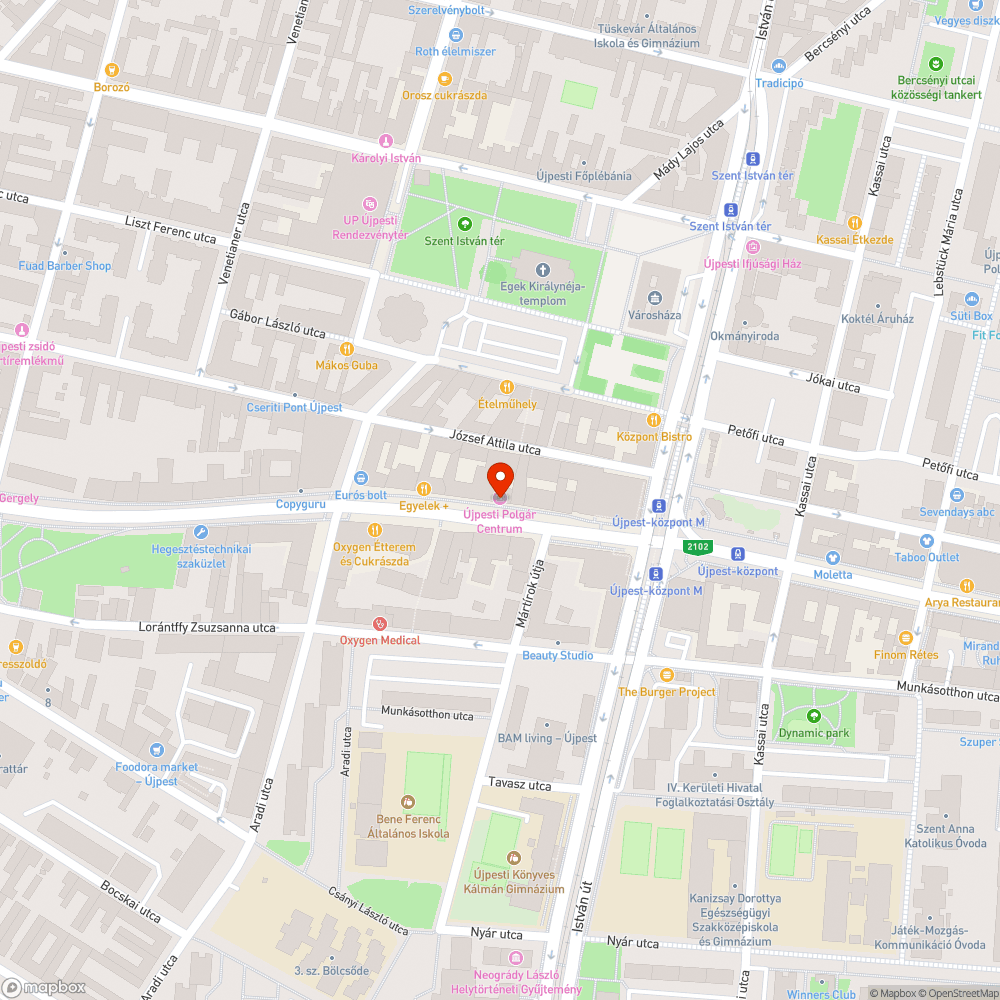 Kátyú a megállóban bejelentés helye